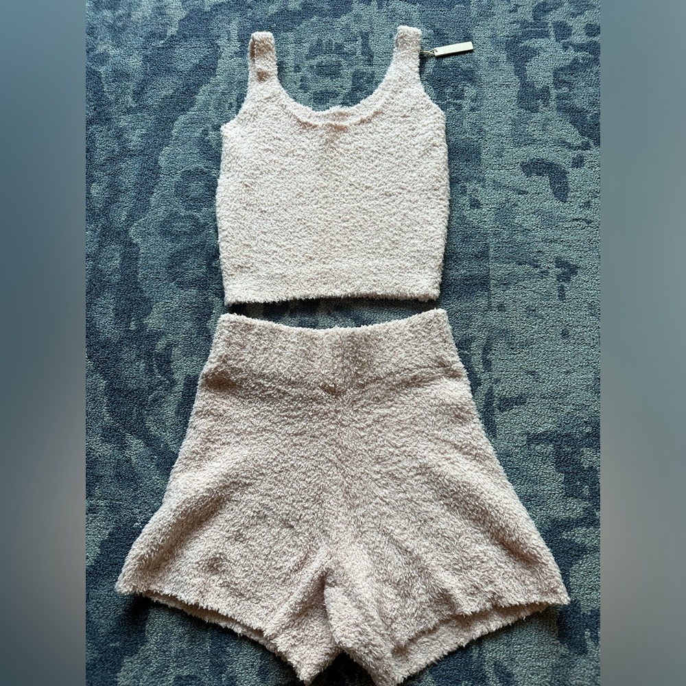 Skims Cozy Cream Sleepwear Set